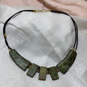 Elegant Green Stone Necklace